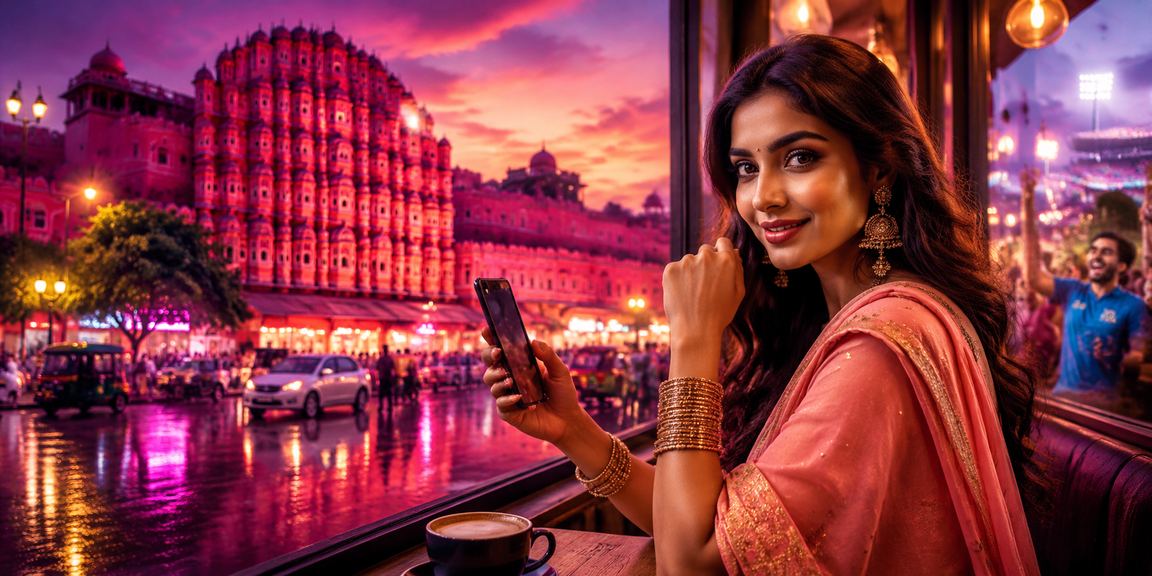 Jaipur VIP casino app neon lights